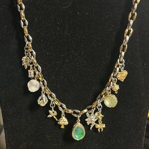 Made with Love 12 Charm mixed Metal charm necklace